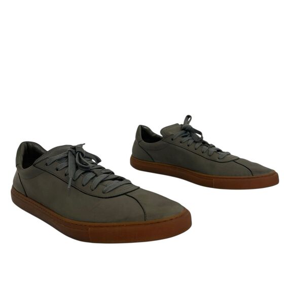 M.Gemi Leather Sneakers Mens Size 47 US 13 Gray Gum Sole Minimalist Italy